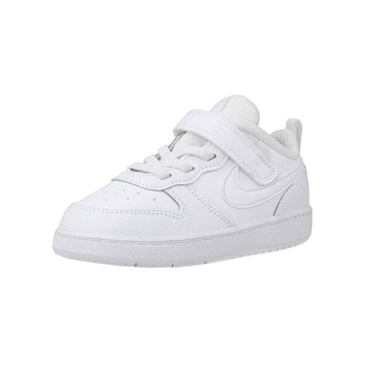 Nike Court Borough Low 2, Zapatillas de Baloncesto para Niños, Blanco