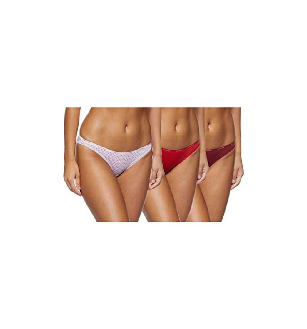 Moda Calvin Klein Bikini 3pk Tanga, Multicolor