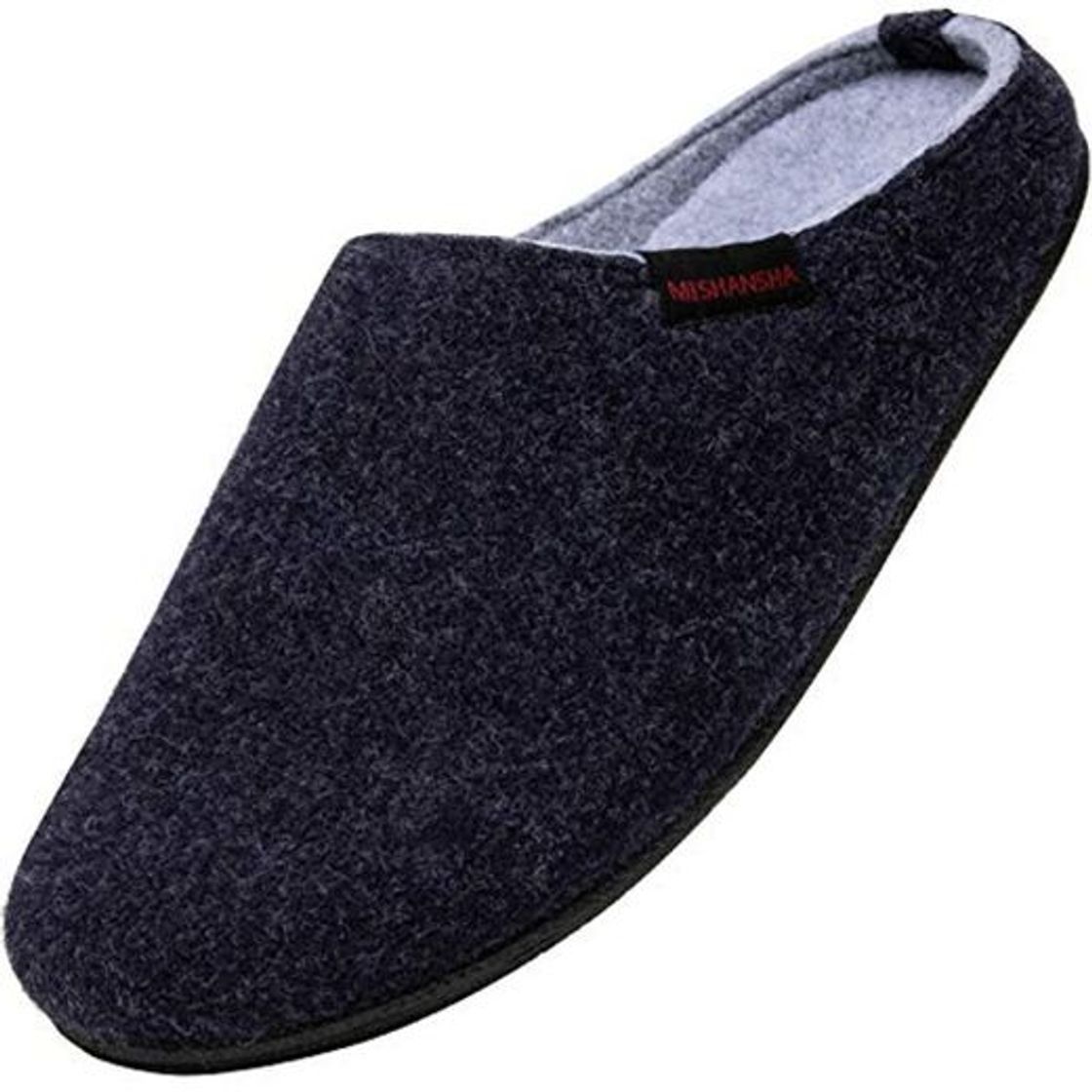 Social Zapatillas de Estar en Casa Hombre Fieltro Pantuflas Mujer Cómodo Ligeras Lana