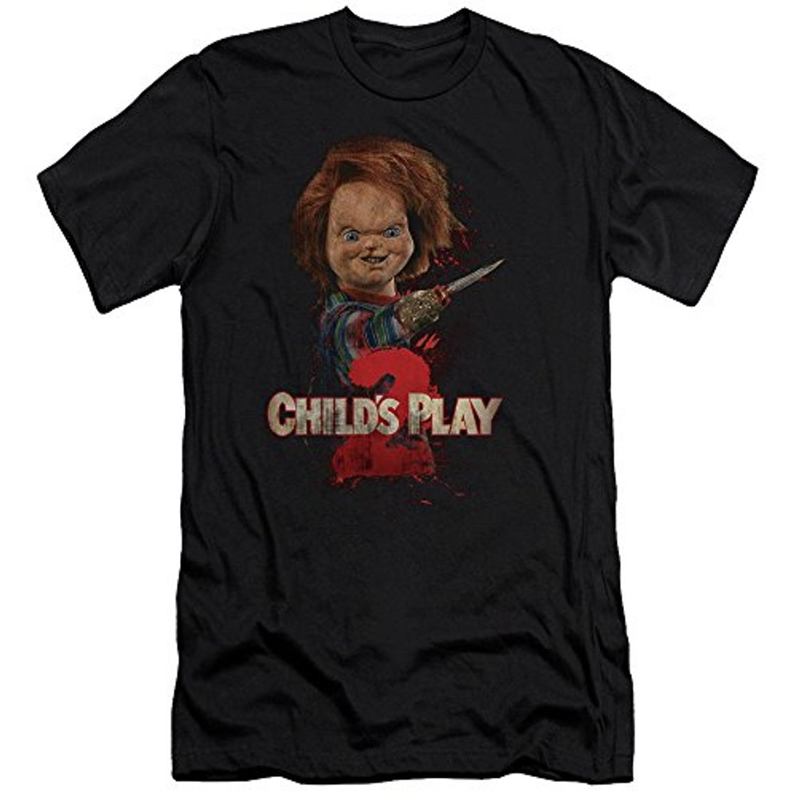 Fashion Child's Play Playera Delgada para Adulto con diseño de Heres Chucky de la película Heres de la película de Terror Comedy Thriller