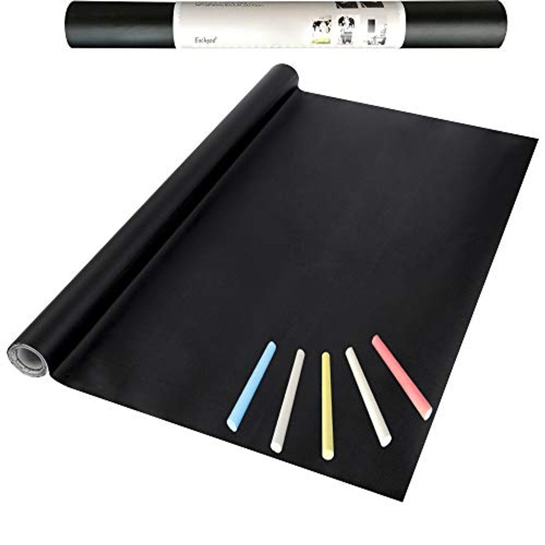 Products Eachgoo Negra Papel Pizarra Adhesivo, Vinilo Pizarra Cocina para Escribir y Borrar