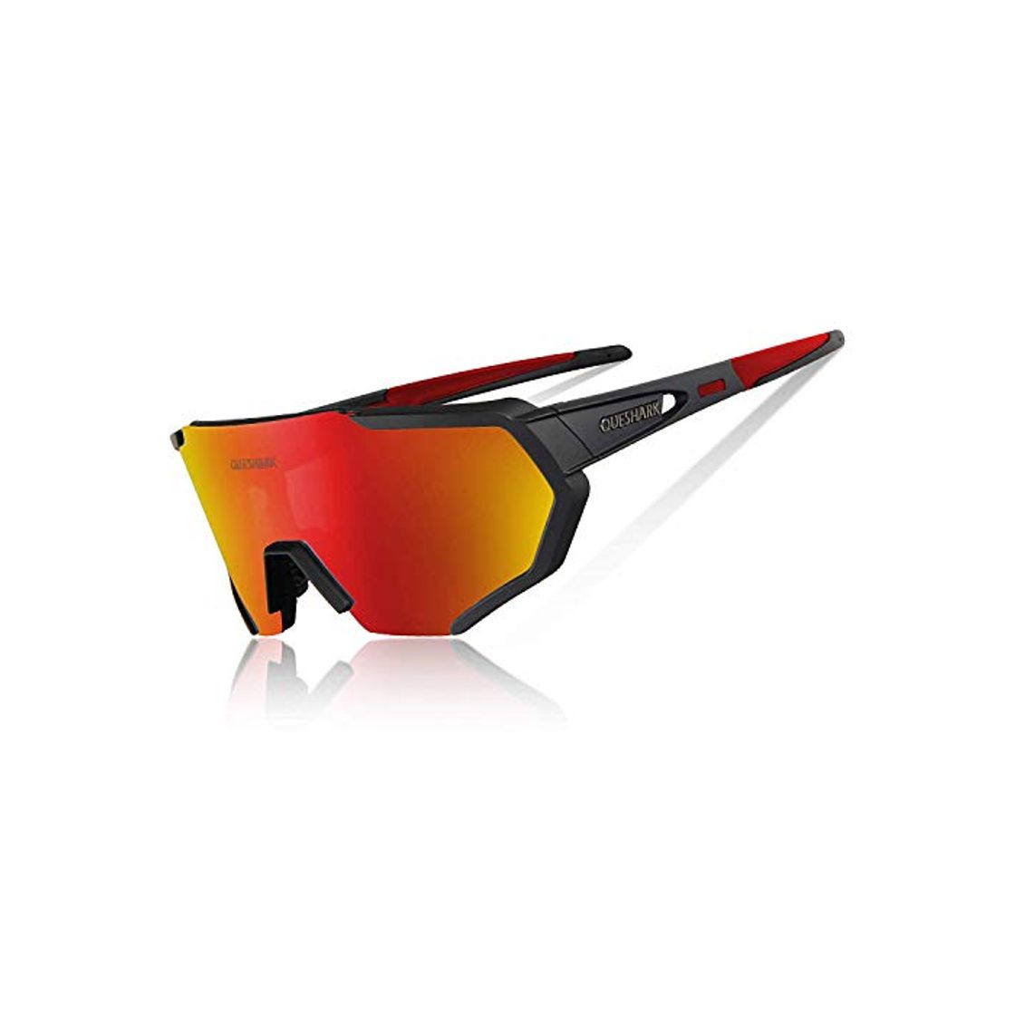 Product Queshark Gafas Ciclismo Polarizadas para MTB Bicicleta Gafas con 5 Lentes Intercambiables