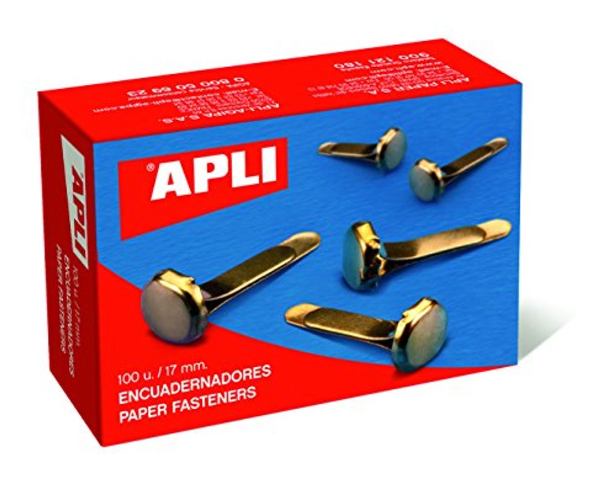 Productos APLI 12283 - Encuadernadores metálicos sin arandela 12 mm 100 u