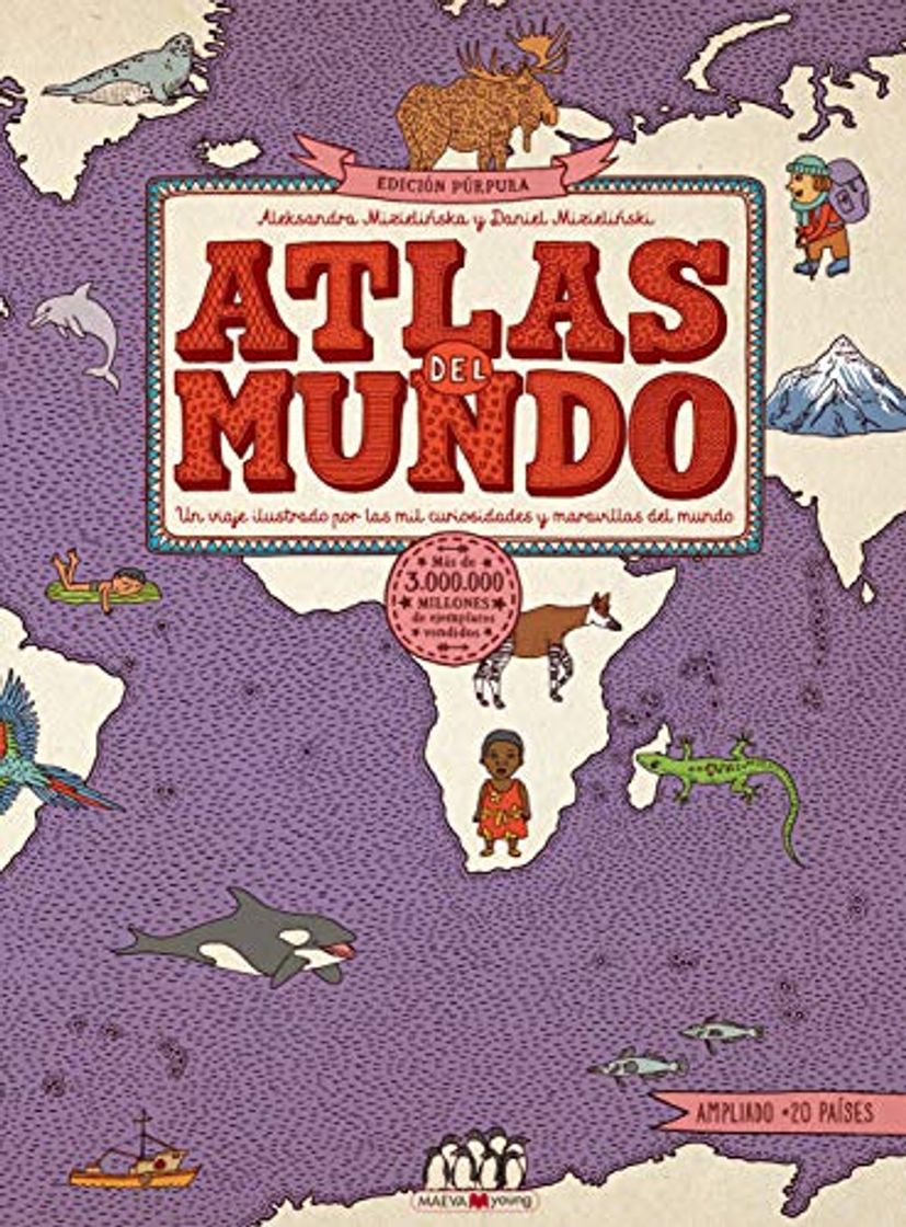 Libros Atlas del mundo. Edición Púrpura: ¡El atlas del mundo ahora es más