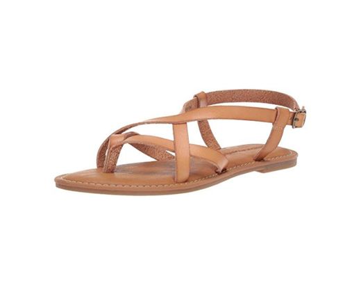 Amazon Essentials – Sandalias informales con tiras para mujer, Beige