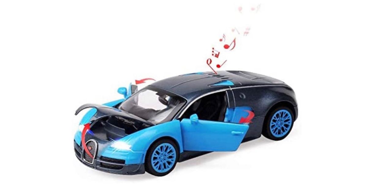 Moda 💠Estilo 1:32 Bugatti Veyron Diecast coche modelo colecc