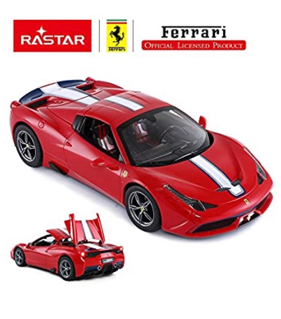 Moda 💠Rastar Coche con control remoto escala 1/14, Ferrari 458 S