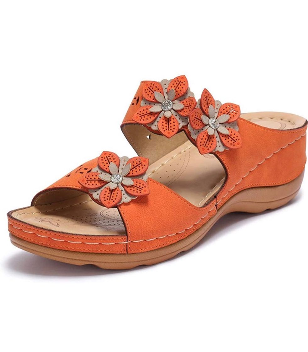 Moda 💠LAZZY - Sandalias de cuña para mujer, de playa informales