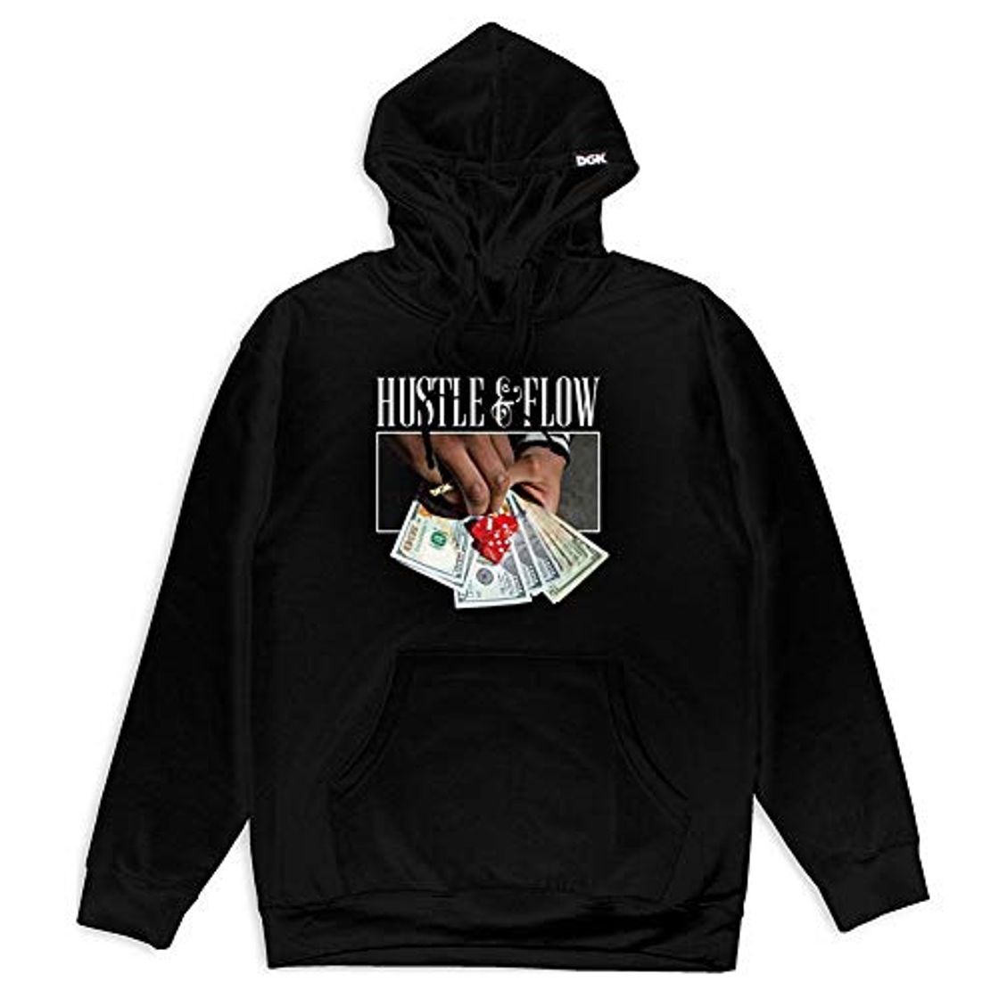 Products DGK Men's Flow Fleece Pullover Long Sleeve Hoodie Black S