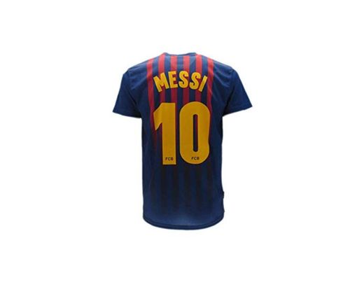 Camiseta Jersey Futbol Barcelona Lionel Messi 10 Replica Autorizado 2018-2019 Niños