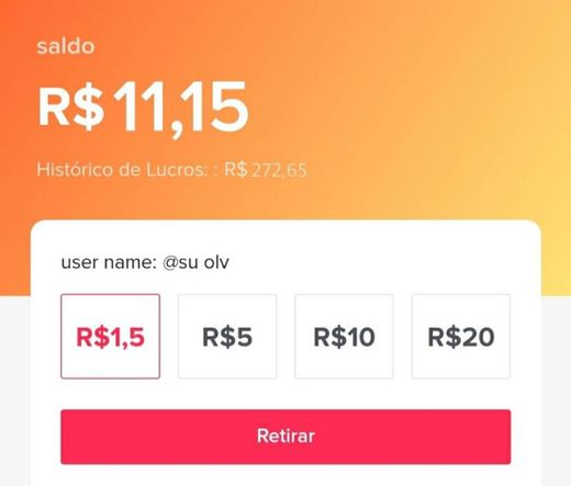 Já ganhei mais de R$ 200 com TikTok