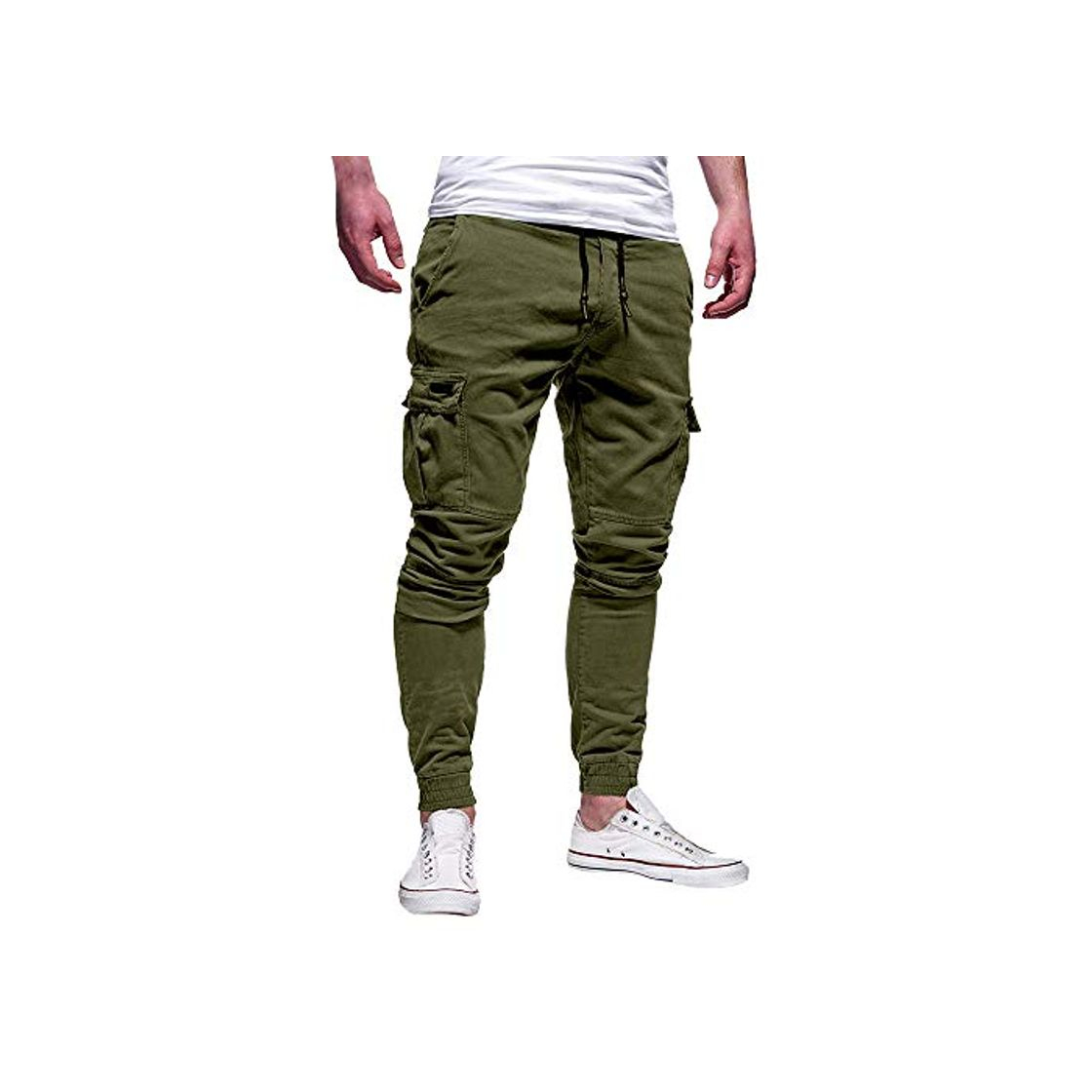 Social STRIR Pantalones de Hombre Casuales Deporte Joggers Pants Algodón Slim Fit Jeans Cargo Trouser