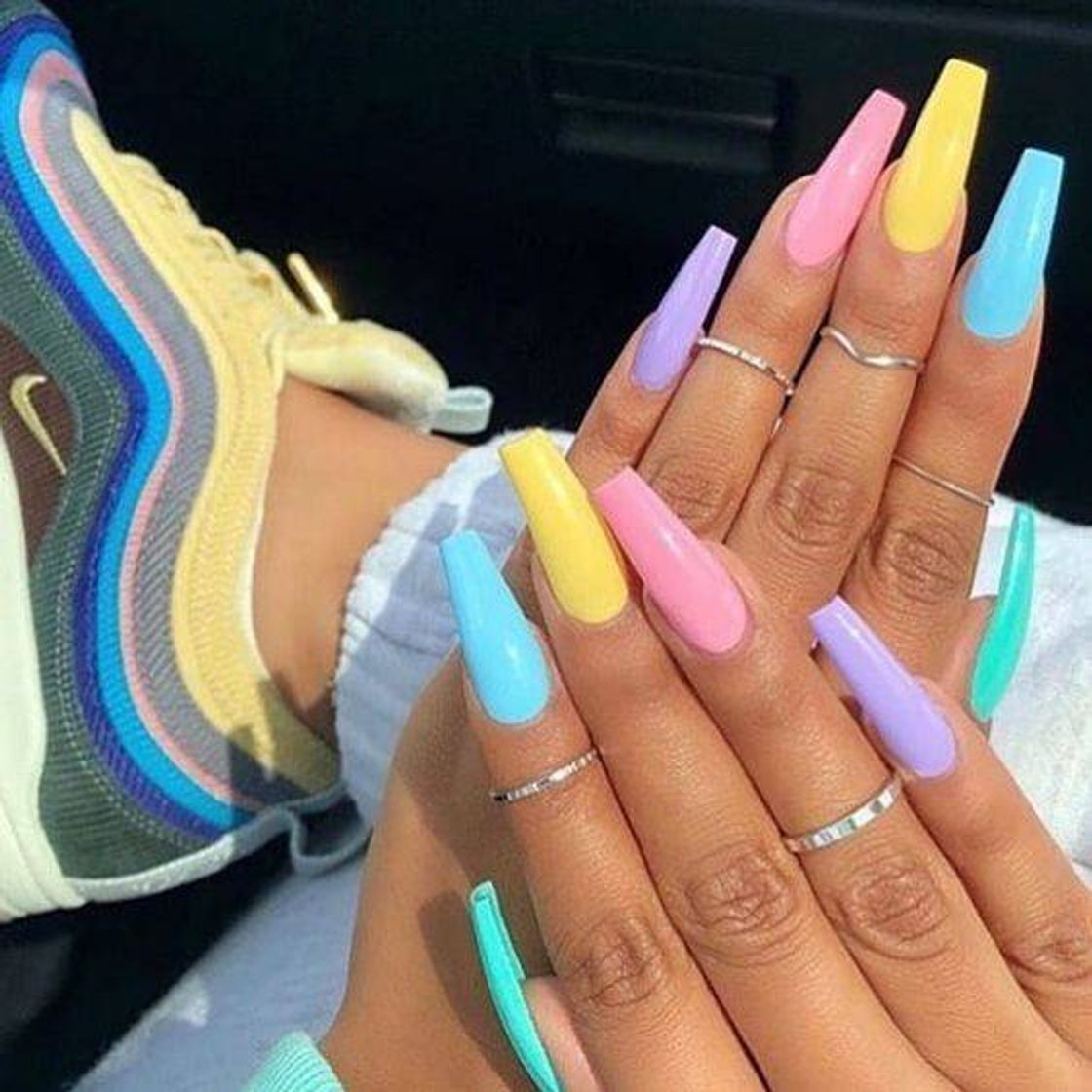 Moda Unhas coloridas 