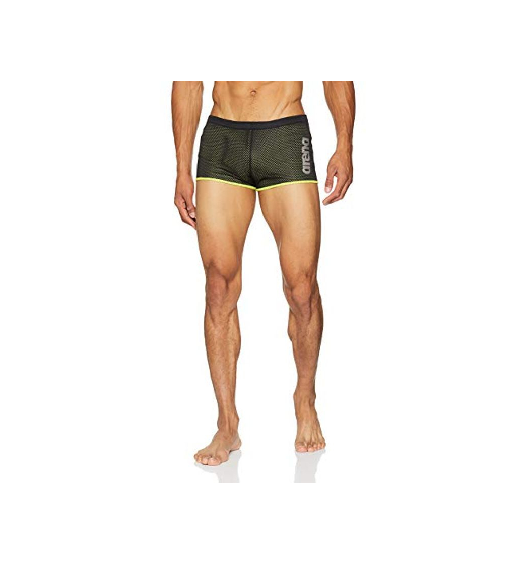 Social Arena Square Cut Drag Suit Bañador, Mujer, Negro