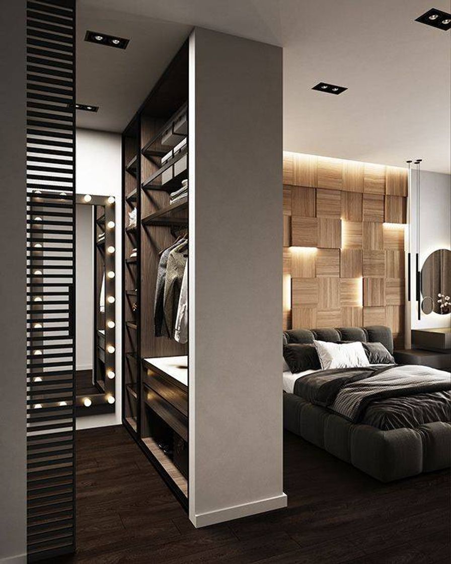 Social room inspiration with modern closet