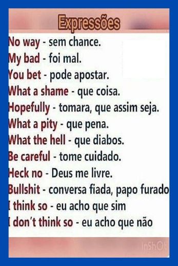 expressões em inglês 