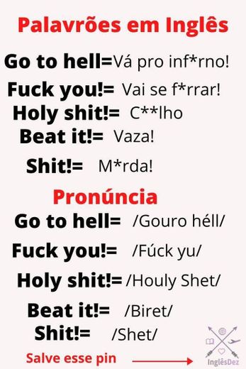 p4lavr0es em inglês 