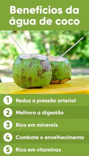 benefícios da água de coco