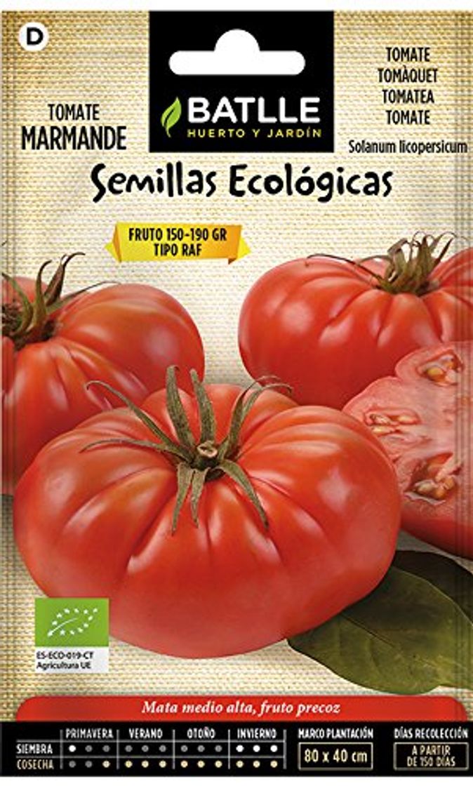 Producto Semillas Ecológicas Hortícolas