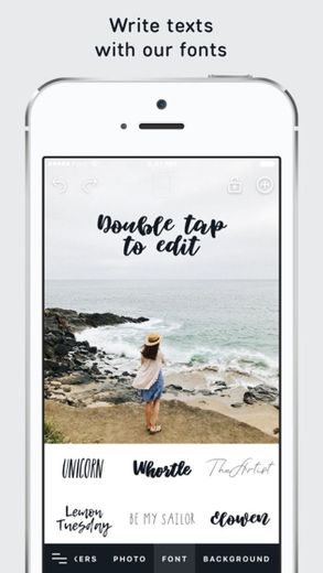 AppForType: add text to photos