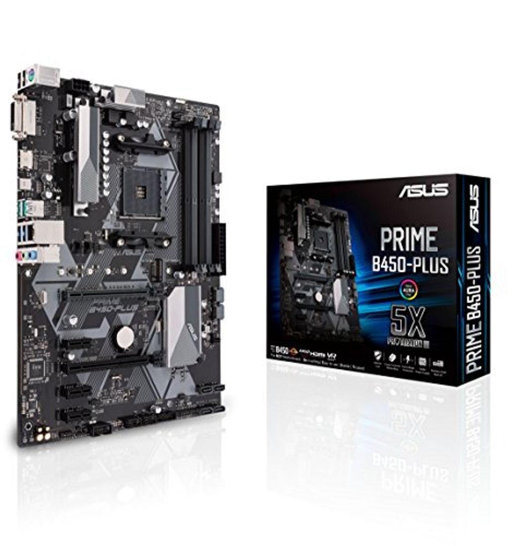 Product ASUS PRIME B450-PLUS - Placa base AMD AM4 ATX con conector Aura