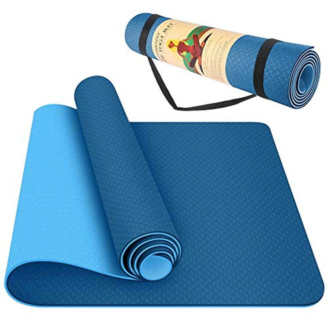 Producto Swonuk Esterilla de Yoga, 183x61x0.6 cm colchoneta de Yoga Gruesa Antideslizante para