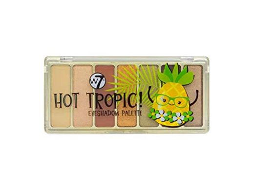 W7 Hot Tropic Eye Shadow Palette Matte Shimmer Summer Holiday marrón Sombras
