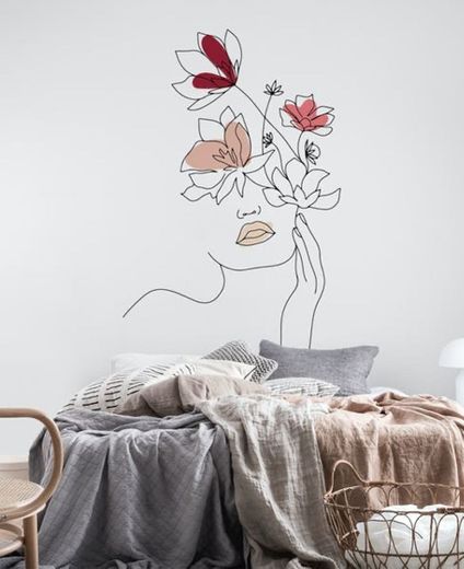 Buy Line Art of Naked Woman wall mural - Free US shipping at ...