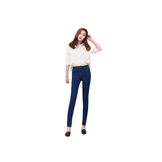 QMGLBG Jeans Woman High Waist Skinny Plus Size Ankle Length Basic Slim Pencil Denim Pant