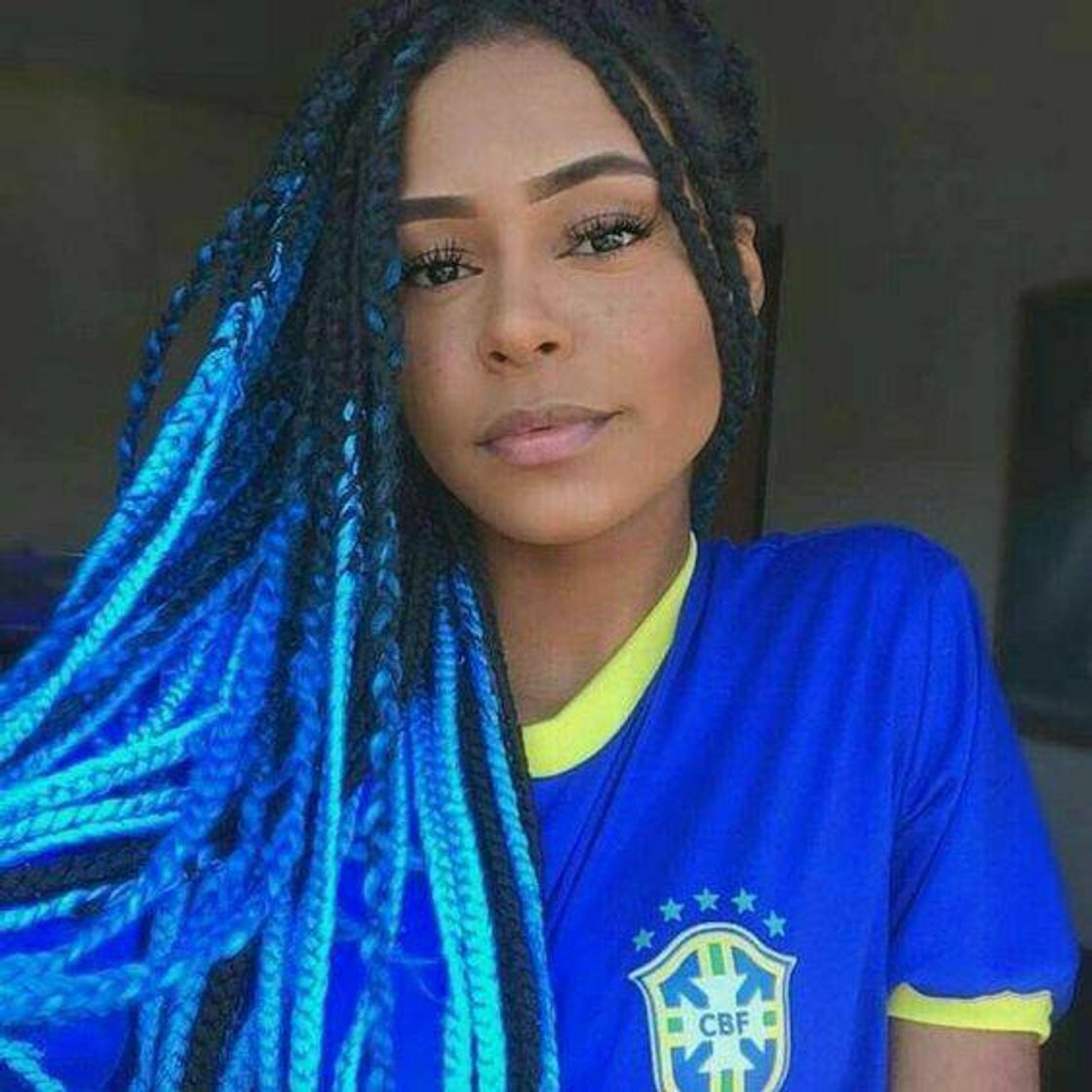 Moda Box Braids lã💙🖤