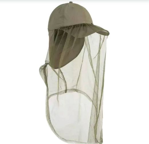 Gorra para cazar y evitar que los mosquitos te molesten.
