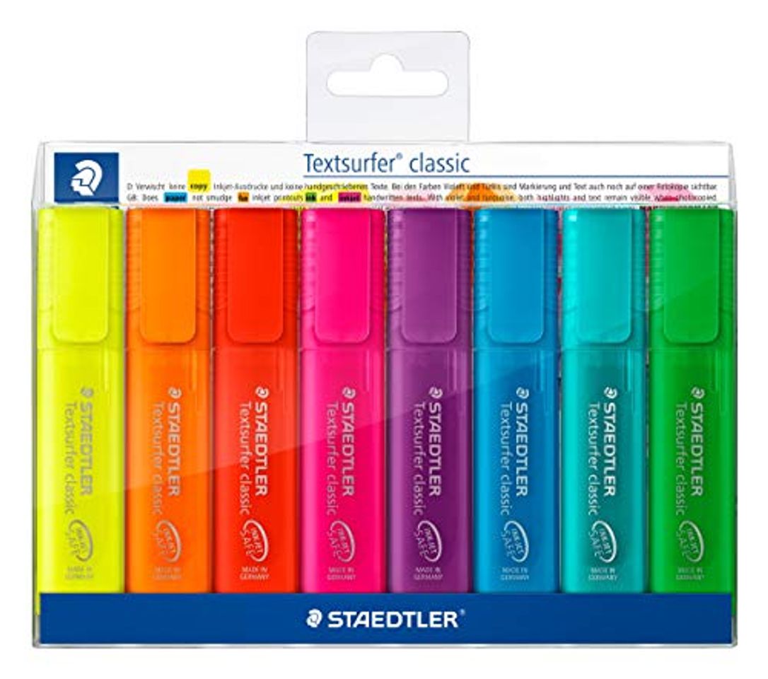 Social Staedtler Textsurfer classic 364 - Pack de 8 marcadores fluorescentes