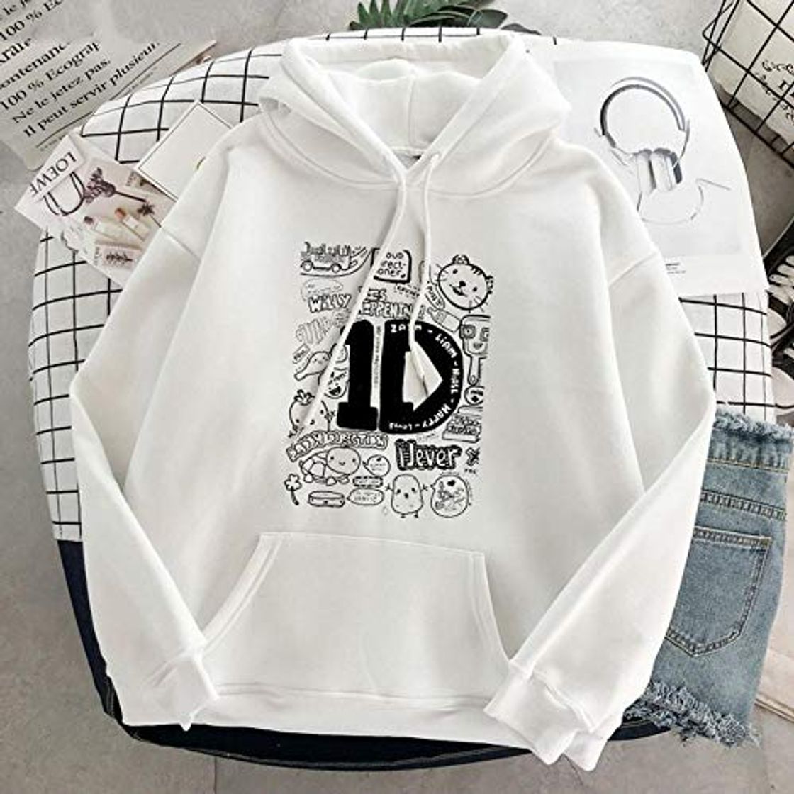 Social Sudaderas con Capucha De Invierno One Direction Graphicaesthetic Pullover Clothesstreetwear Las Mujeres