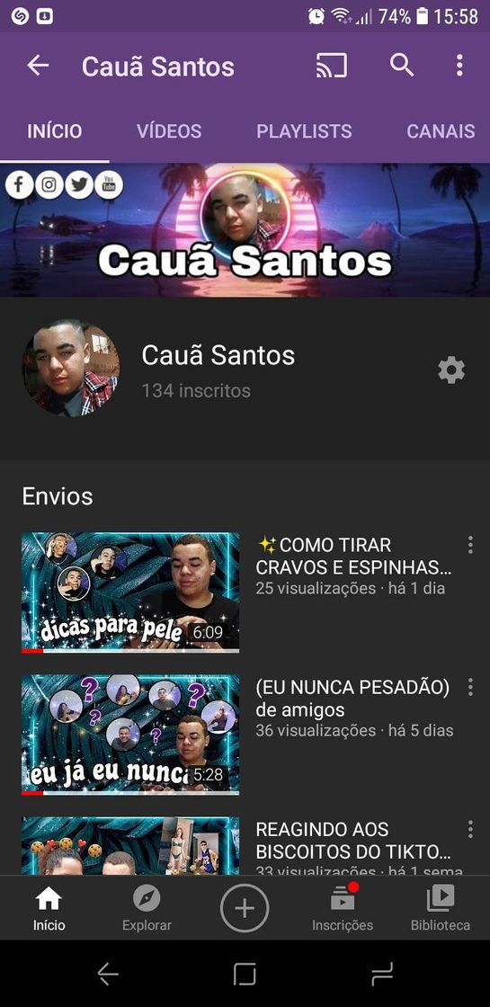 Fashion Meu canal do YouTube