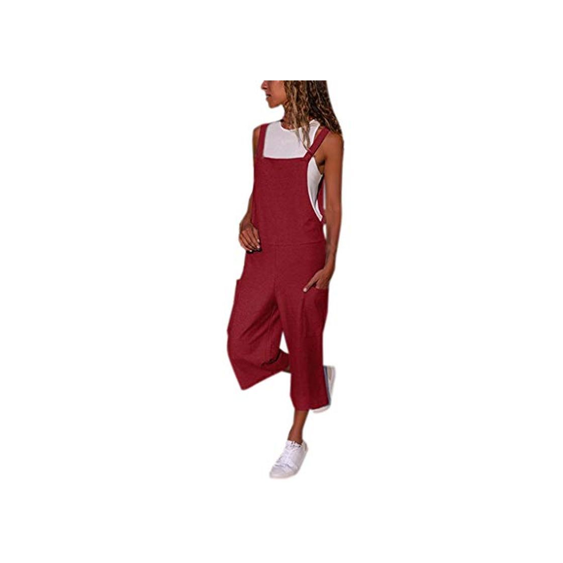 Producto Youlee Mujer Pantalones de Pierna Ancha Peto de Mezclilla Monos Pantalones Monos Style 14