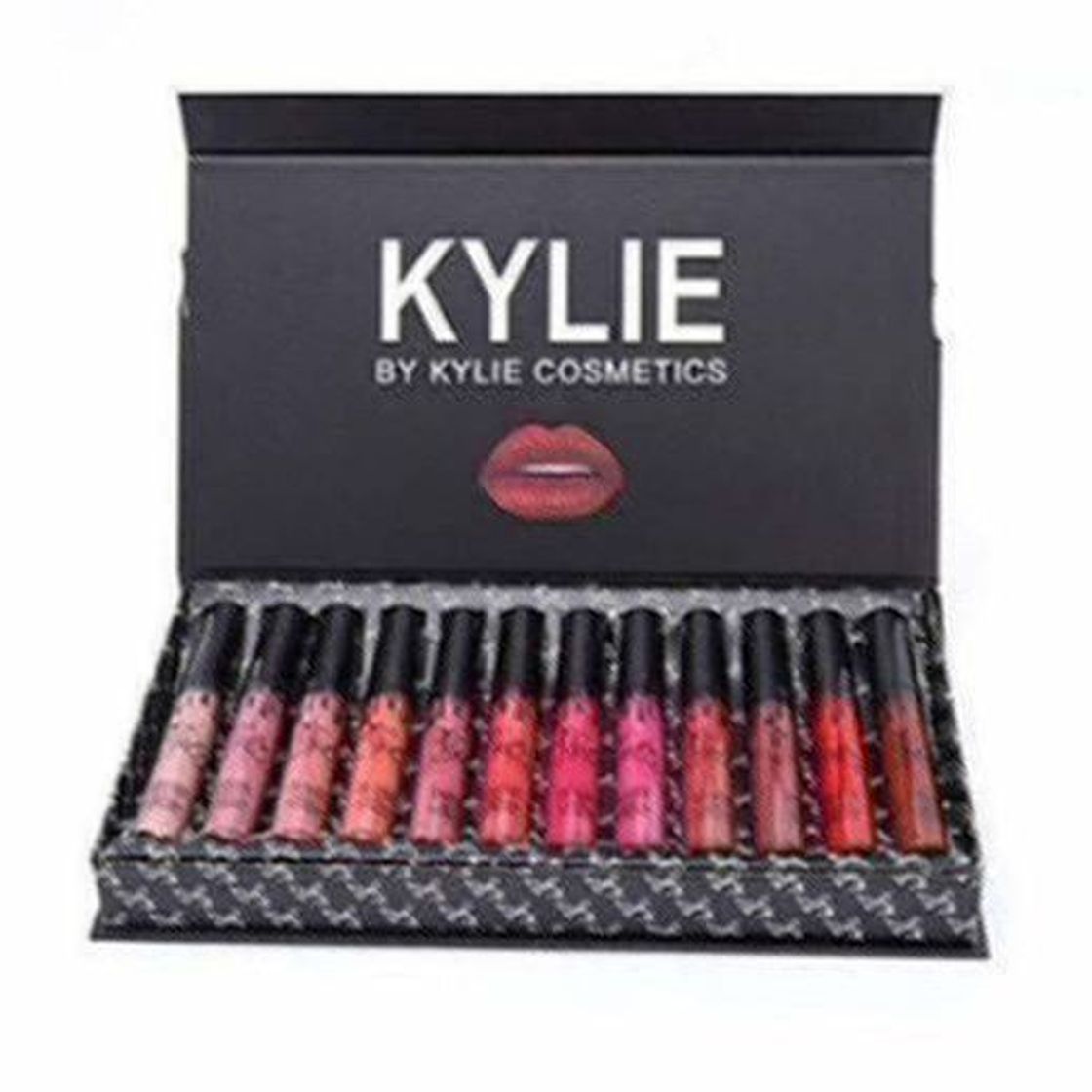 Belleza Kit de lápices labiales portátiles KYLIE de 12 colores Hidratante Lip Rouge