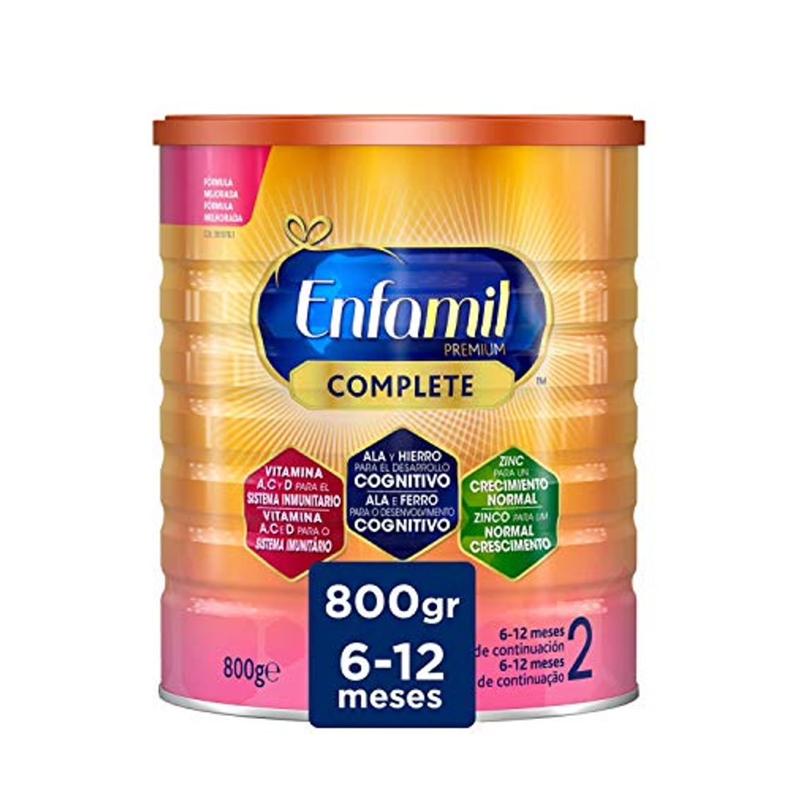 Product Enfamil Complete 2 Nueva Fórmula Leche Infantil de Continuacion para Lactantes Bebés