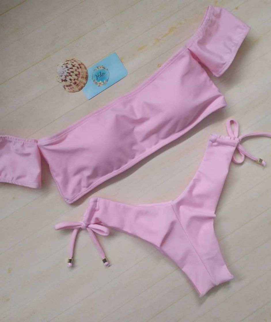 Social biquíni rosa fofo
