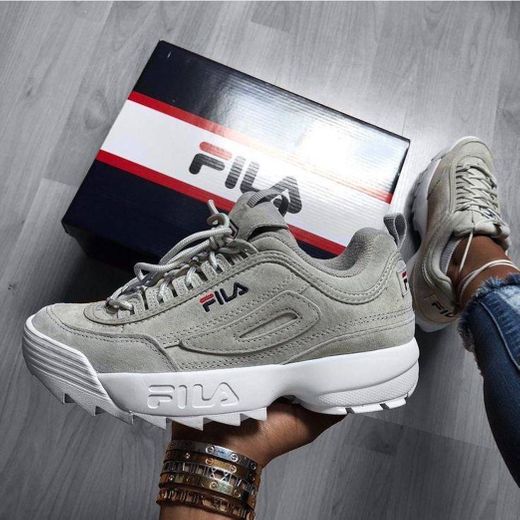 FILA Disruptor II Premium Suede Grey Shoes

