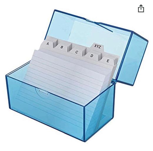 Caja para flashcards con 100 fichas 