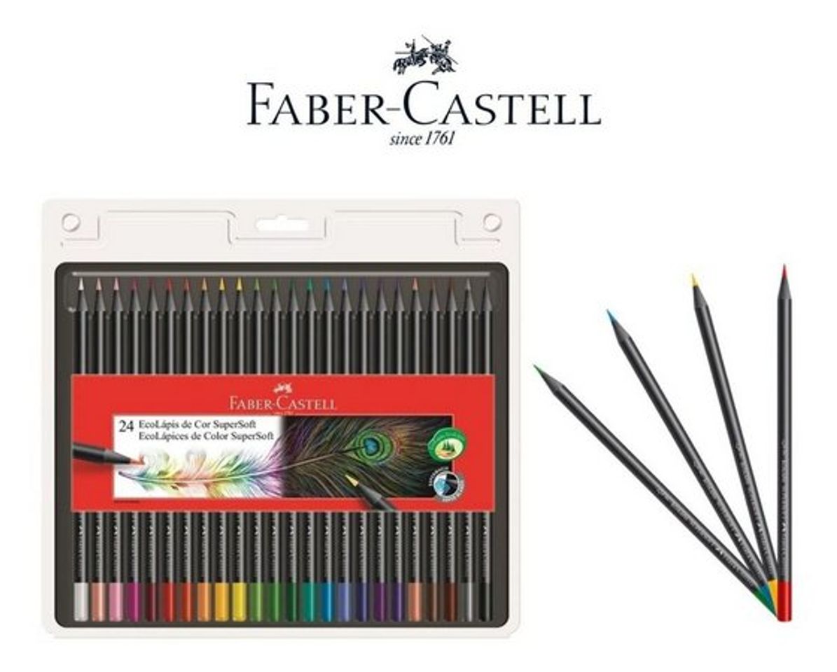 Fashion LAPIS DE COR SUPERSOFT COM 24 FABER CASTELL