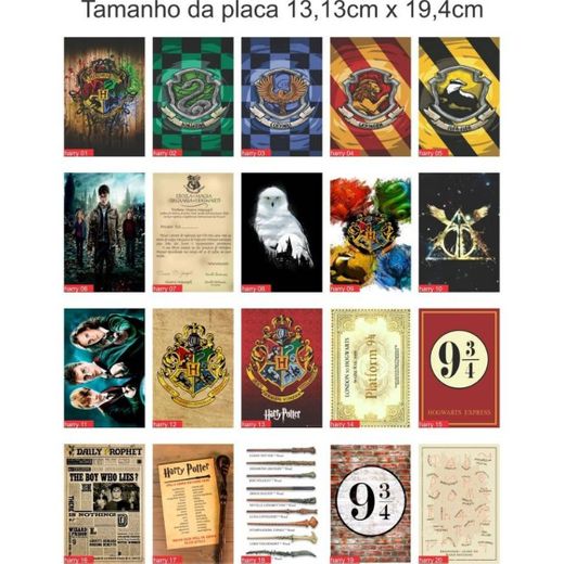 Placas do Harry Potter por só R$3