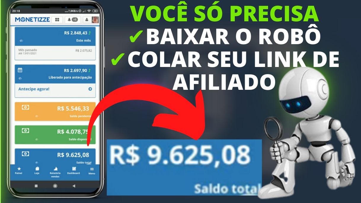 Moda Robô afiliado 🤖