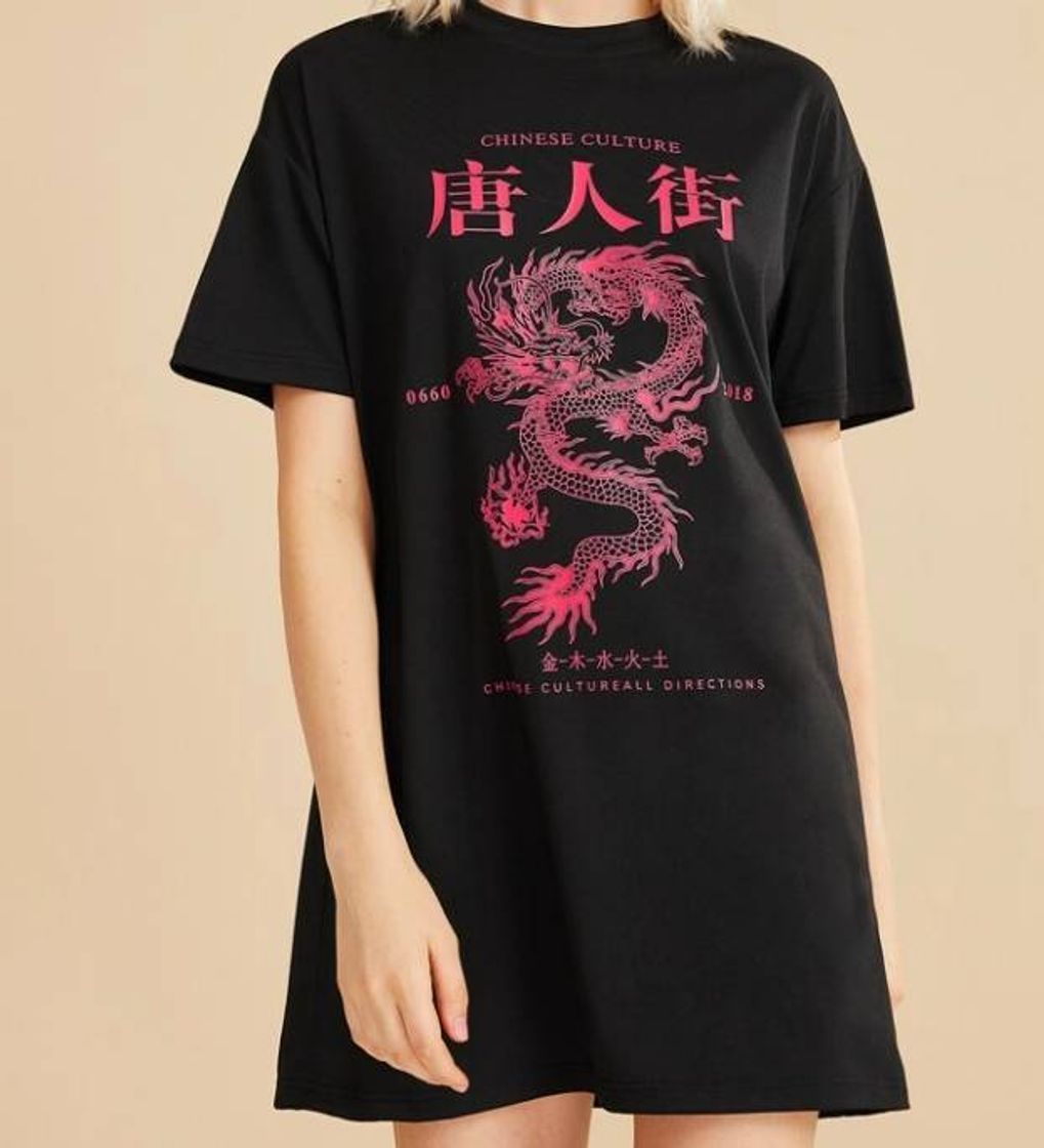 Moda Red dragon tee