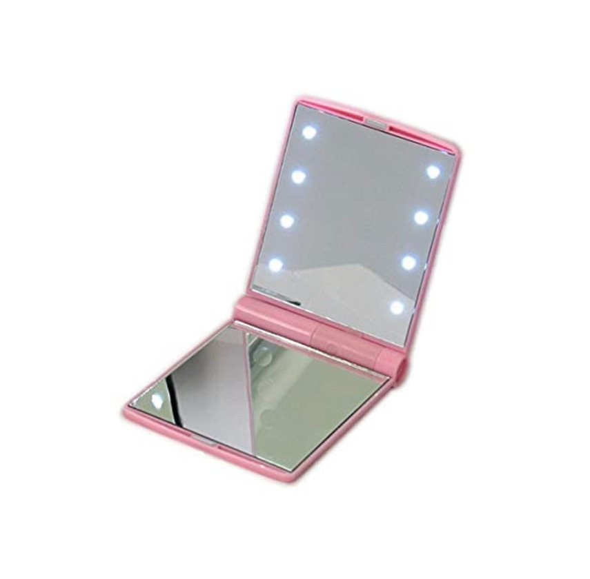 Social Espejo bolsillo con luz 