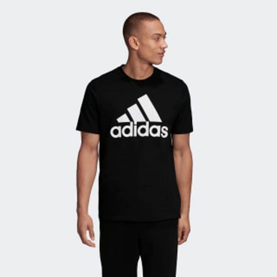 Social adidas Most Haves Badge of Sports TS M Camiseta, Hombre, Gris