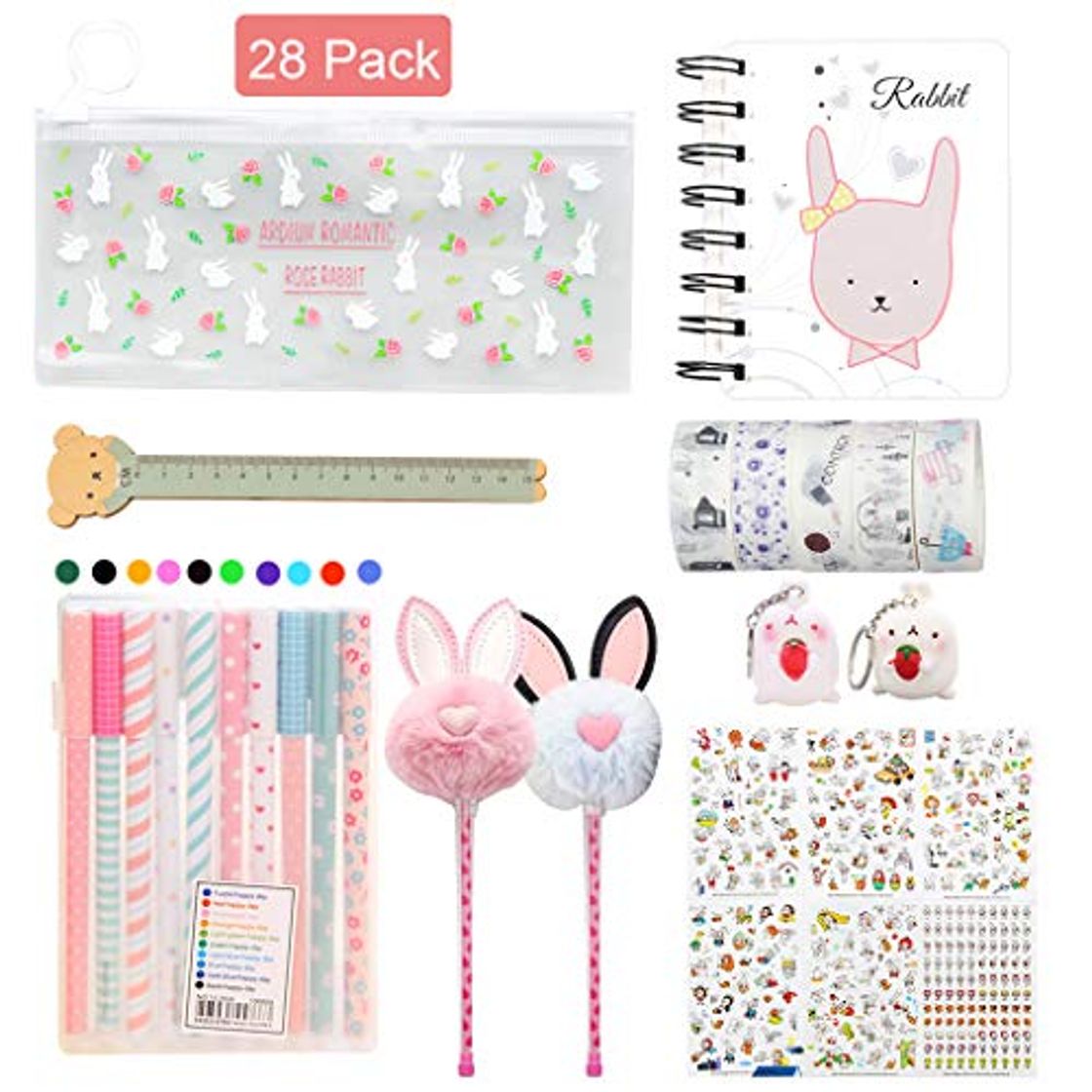 Places Amycute 29 piezas papelería kawaii Set para niñas