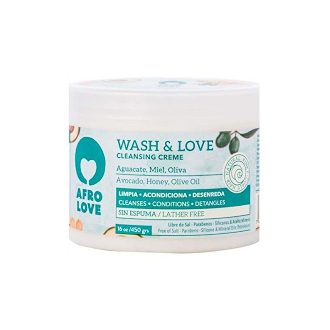 Producto Afro Love Wash & Love Acondicionador Limpiador – Cowash para pelo rizado