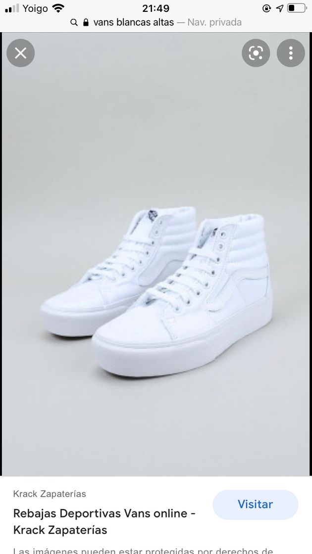 Moda Vans altas blancas