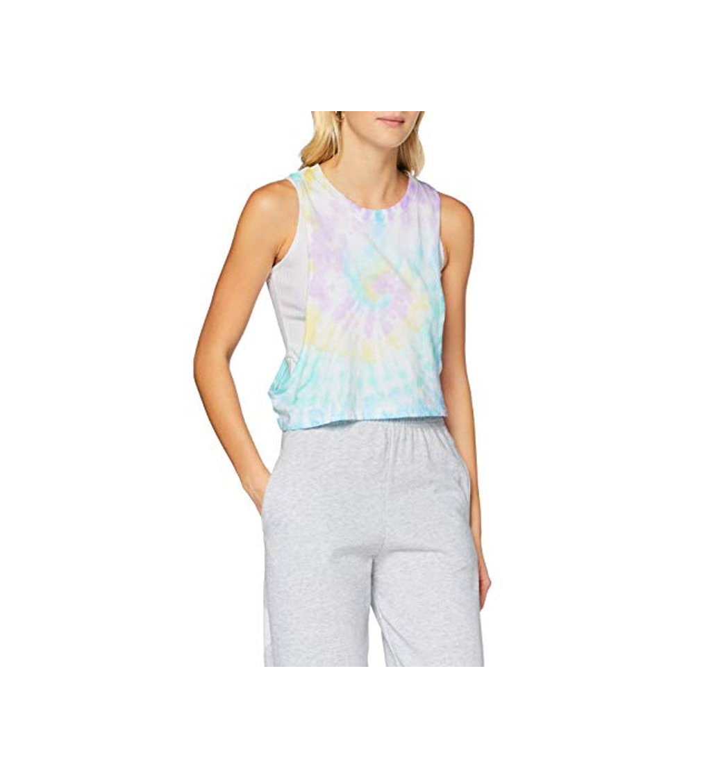 Moda Urban Classics Ladies Short Tie Dye Loose Tank-Top Camiseta